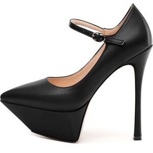Modern coco Elegant Black Platform Stiletto Heels size 8.5